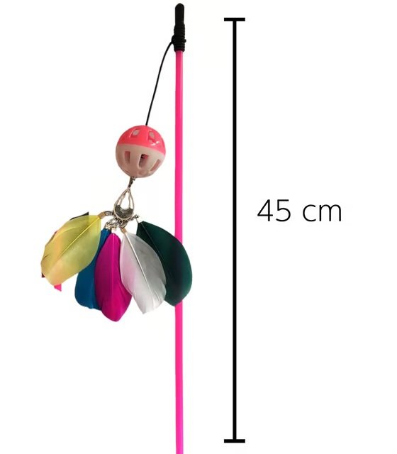 Caña de pelota plumas 