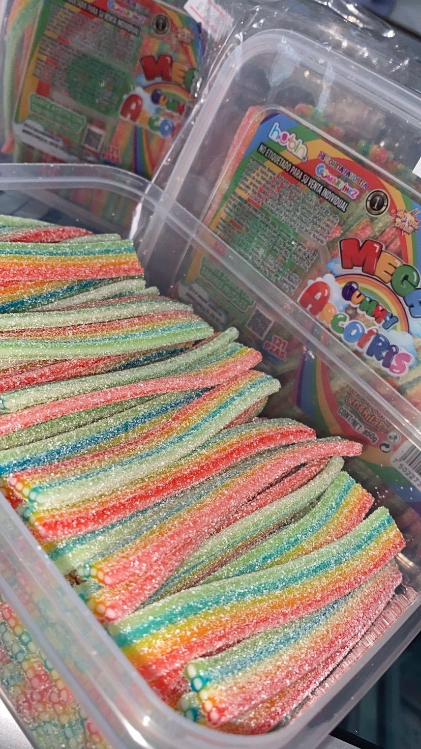 Gomitas tiras arcoíris 