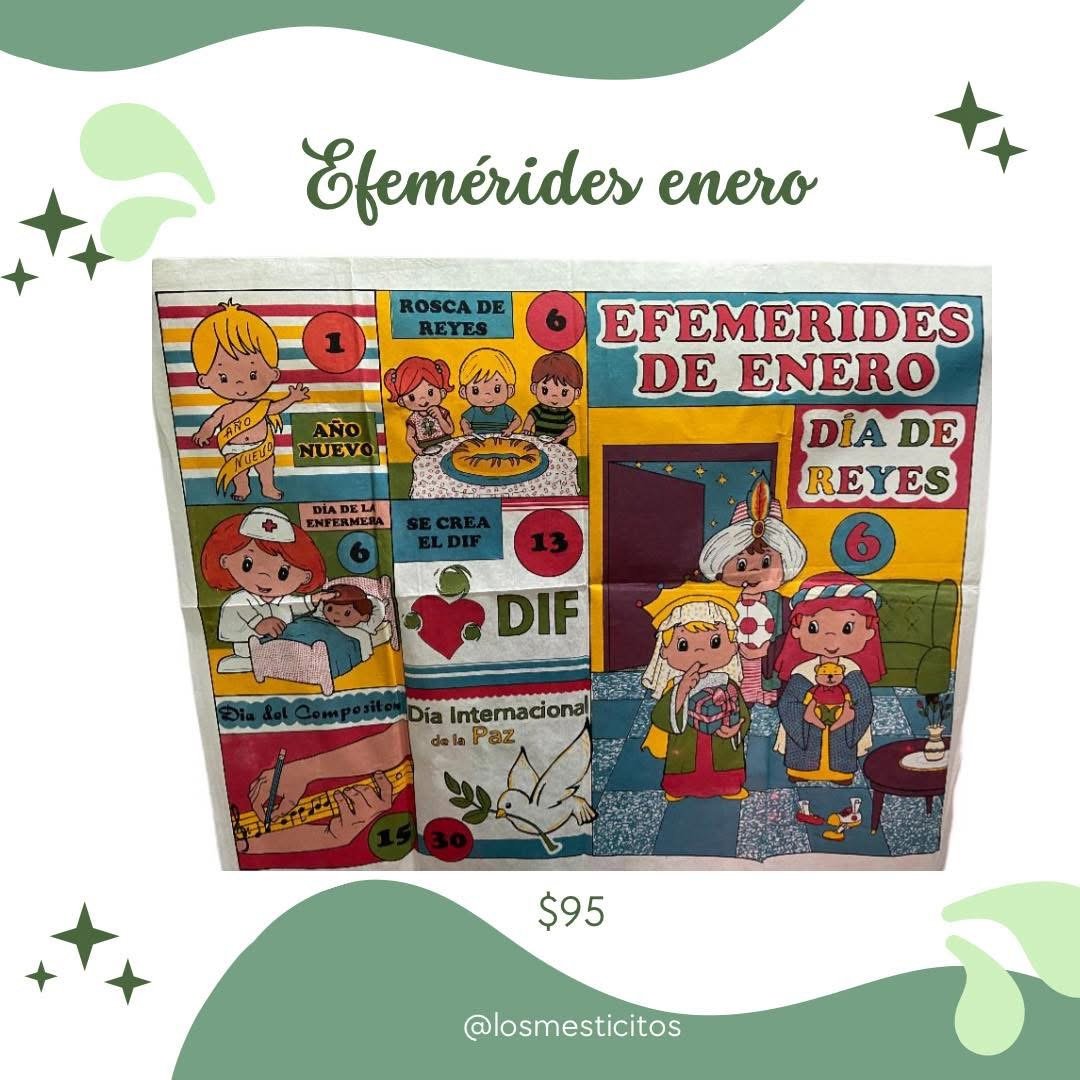 Pellón de efemérides de Enero