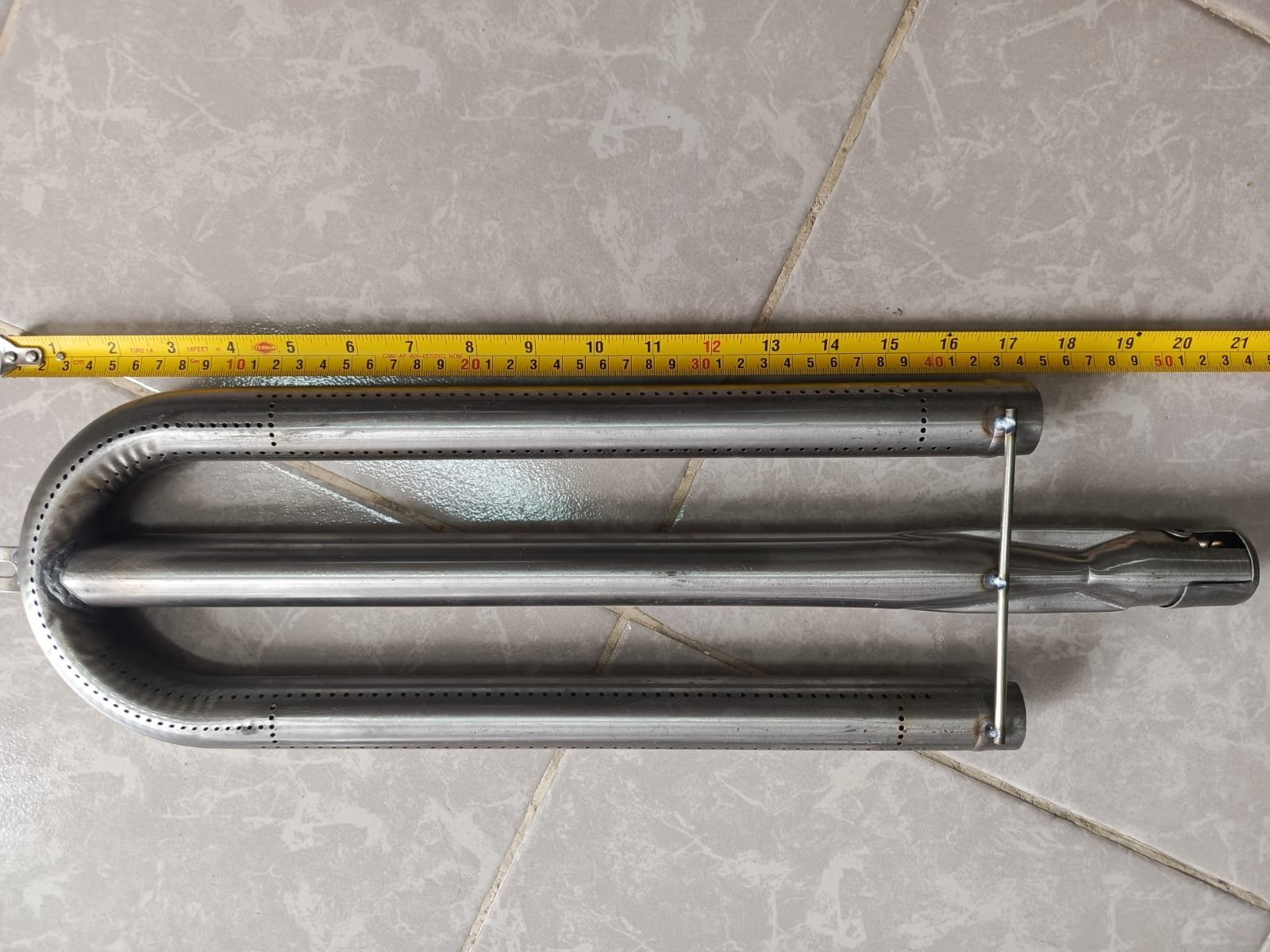 Quemador en U de 59 cm para planchas 