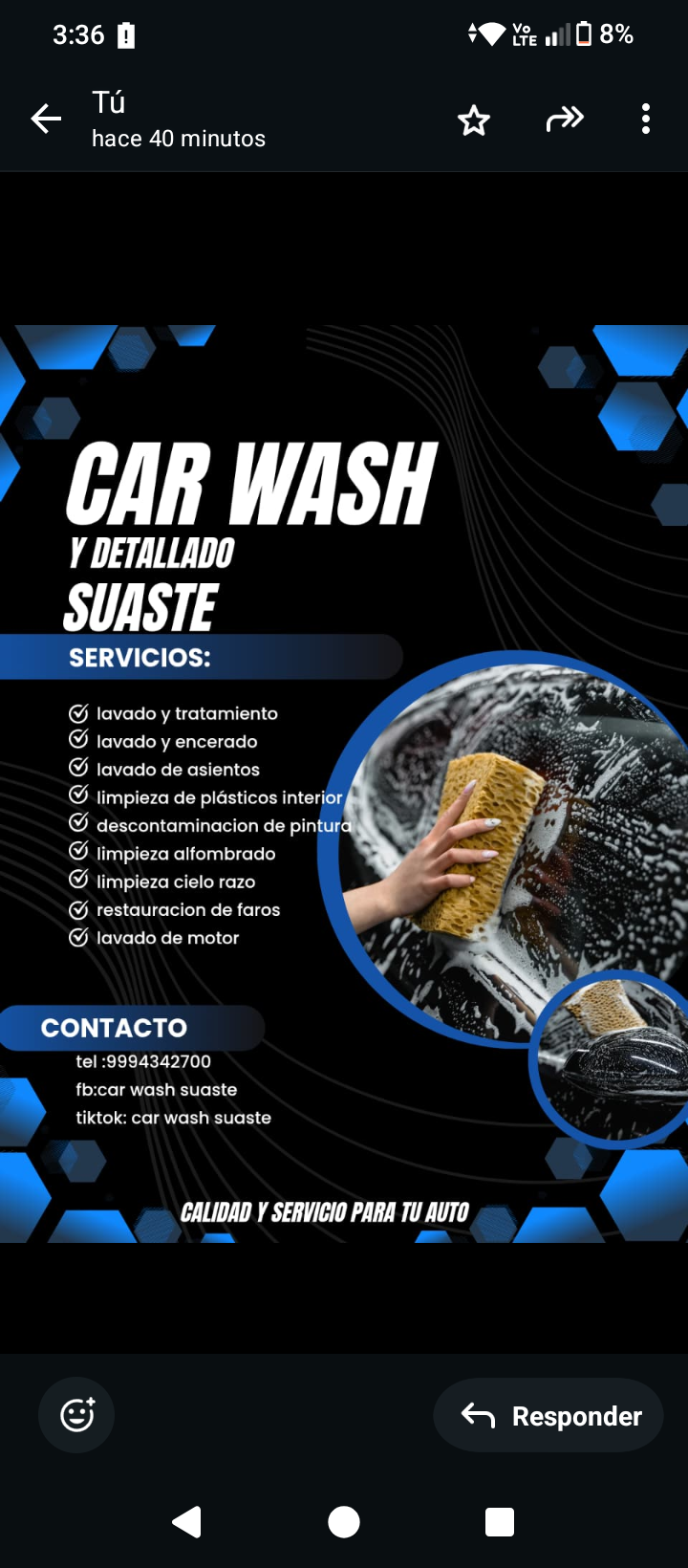 Lavado y detallado de autos 